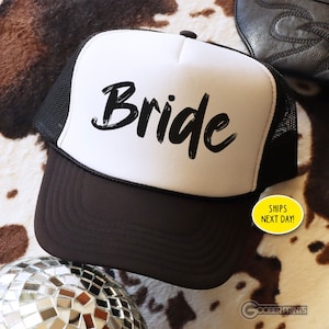 Bride Hat - Bride Foam Mesh-Back Trucker Cap - Bride to Be - Bridesmaid Gifts - Bachelorette Party