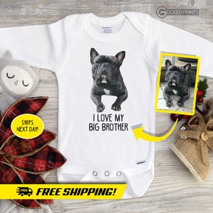 Long Sleeve Pet Portrait Onesie® - Pet Onesie® - Cat Onesie® - Custom Onesie® - Baby Shower Gift - Dog Bodysuit