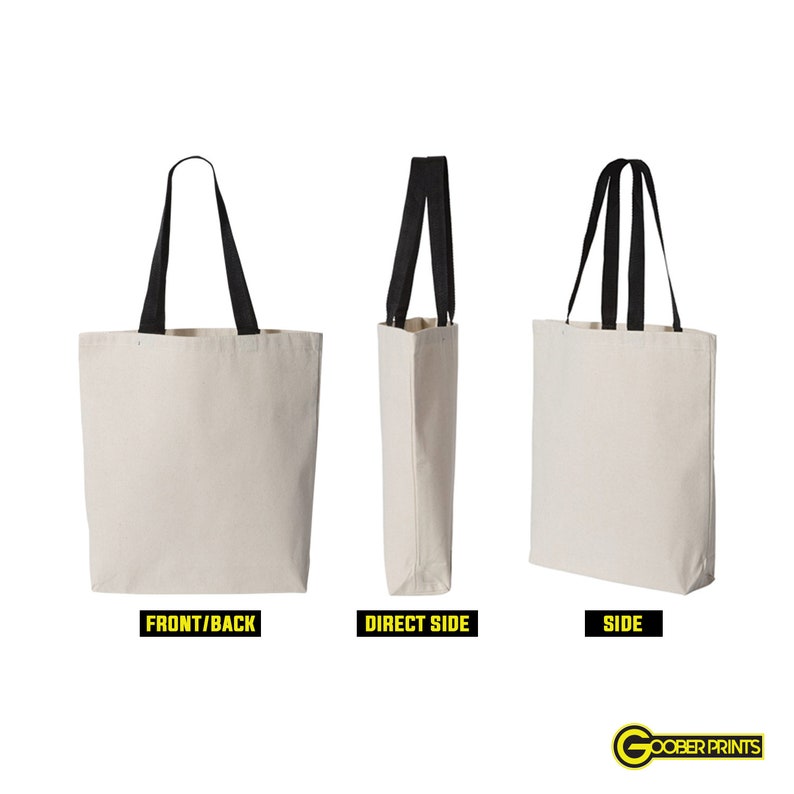 Tote Bag Custom Text Tote Bag Canvas Tote Bag
