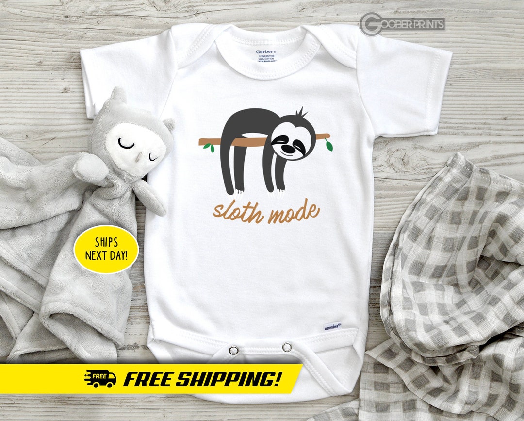Sloth Mode Onesie® - Sloth Onesie - Cute Sloth - Baby Sloth - Etsy
