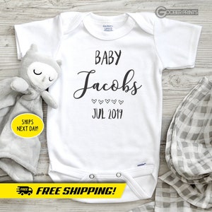 Baby Announcement Onesie® - Pregnancy Announcement - Baby Reveal - Expecting Baby