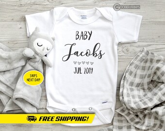 Baby Announcement Onesie® - Pregnancy Announcement - Baby Reveal - Expecting Baby