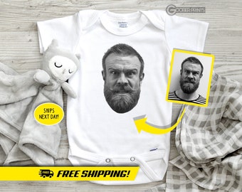 Funny Uncle Onesie® - Bodysuit - Baby Onesie® - Personalized Onesie® - Photo Onesie® - Funny Baby Gift - Father's Day - #1 Uncle