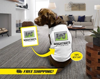 Custom Logo Dog Shirt - Doggie Tank - Custom Dog Clothes - Dog Clothing - Dog Shirt - Logo T-Shirt - Small Business