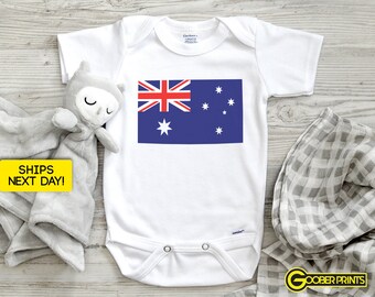 Australian Flag Onesie® - Australian Flag - Bodysuit - Baby Gift - Baby Shower - Aussie Onesie®