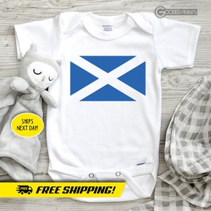 Scotland Flag Onesie® - Scottish Flag - Bodysuit - Baby Gift - Baby Shower - Scotland Onesie®