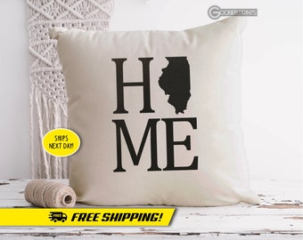 Personalized Home Coordinates Pillow - House Warming Gift - Canvas Pillow - New House Gift - Address Pillow