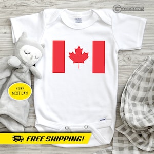 Canadian Flag Onesie® - Canada Flag - Bodysuit - Baby Gift - Baby Shower - Canada Onesie®