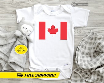 Canadian Flag Onesie® - Canada Flag - Bodysuit - Baby Gift - Baby Shower - Canada Onesie®