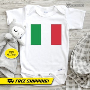 Italian Flag Onesie® - Italy Flag - Bodysuit - Baby Gift - Baby Shower - Italy Onesie®
