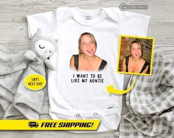 Funny Baby Onesie® - Bodysuit - Baby Onesie® - Personalized Onesie® - Baby Shower Gift - Funny Baby Gift - Auntie Onesie