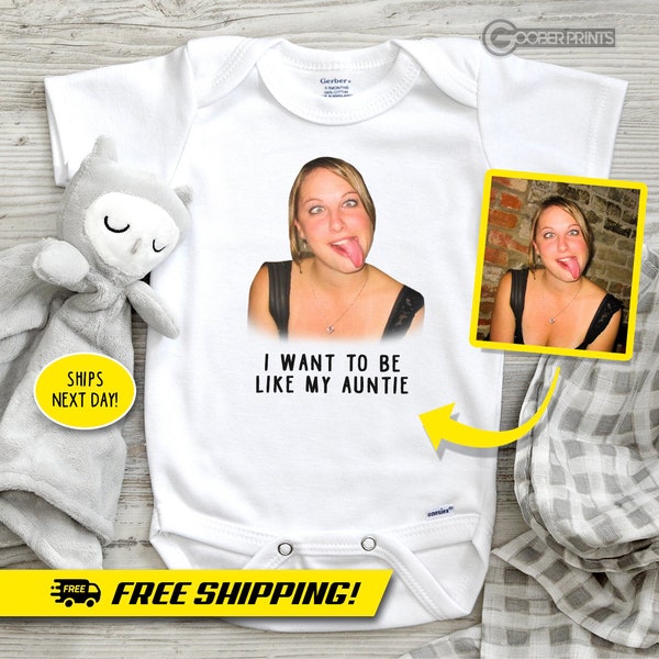 Funny Baby Onesie® - Bodysuit - Baby Onesie® - Personalized Onesie® - Baby Shower Gift - Funny Baby Gift - Auntie Onesie