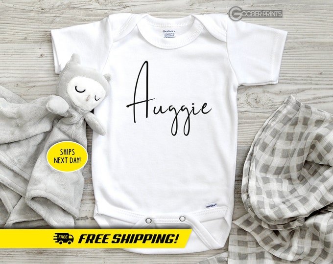 Custom Name Baby Onesie® - Personalized Bodysuit - Pregnancy Announcement - Custom Text Baby Clothes -  Baby Gift