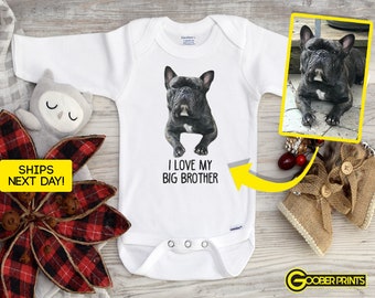 Long Sleeve Pet Portrait Onesie® - Pet Onesie® - Cat Onesie® - Custom Onesie® - Baby Shower Gift - Dog Bodysuit