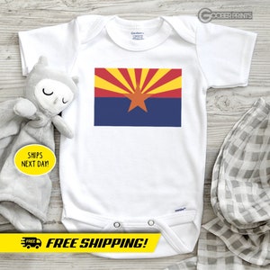 Arizona Flag Onesie® - Arizona Flag - Bodysuit - Baby Gift - Baby Shower