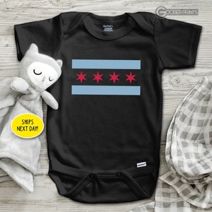 Chicago Flag Onesie® - Chicago Baby One Piece - Chicago Bodysuit - Chicago Baby - Baby Gift - Baby Shower