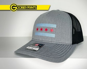 Chicago Flag Snapback - Chicago Hat - Custom Hat - Chicago Flag