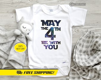 May the 4th Be With You - Star Wars Onesie® - Star Wars - May 4th - Funny Bodysuit - Baby Shower - Baby Gift