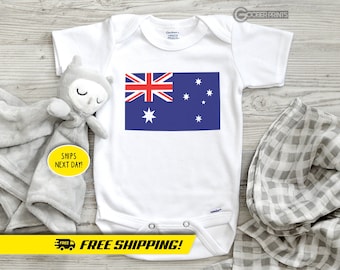 Australian Flag Onesie® - Australian Flag - Bodysuit - Baby Gift - Baby Shower - Aussie Onesie®