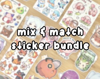 Mix & Match Sticker Bundle | Choose any 5 stickers and/or sticker sheets