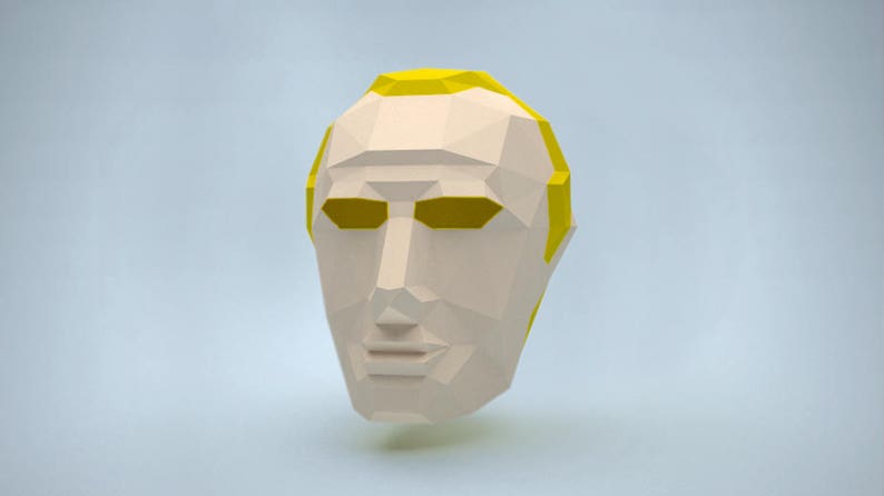 Vladimir Putin Papercraft PDF DIY Low Poly Paper Craft Mask | Etsy