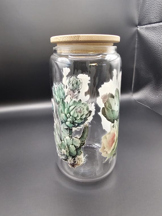 Kaktus Sukkulenten Glasbecher Becher - Etsy.de