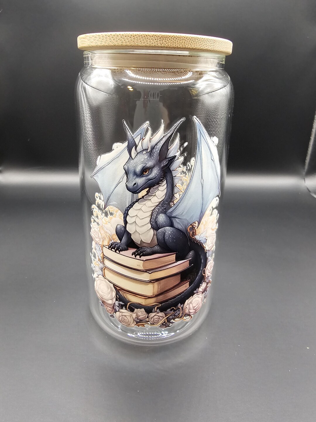 Baby Black Book Dragon Glass Cup Mug - Etsy