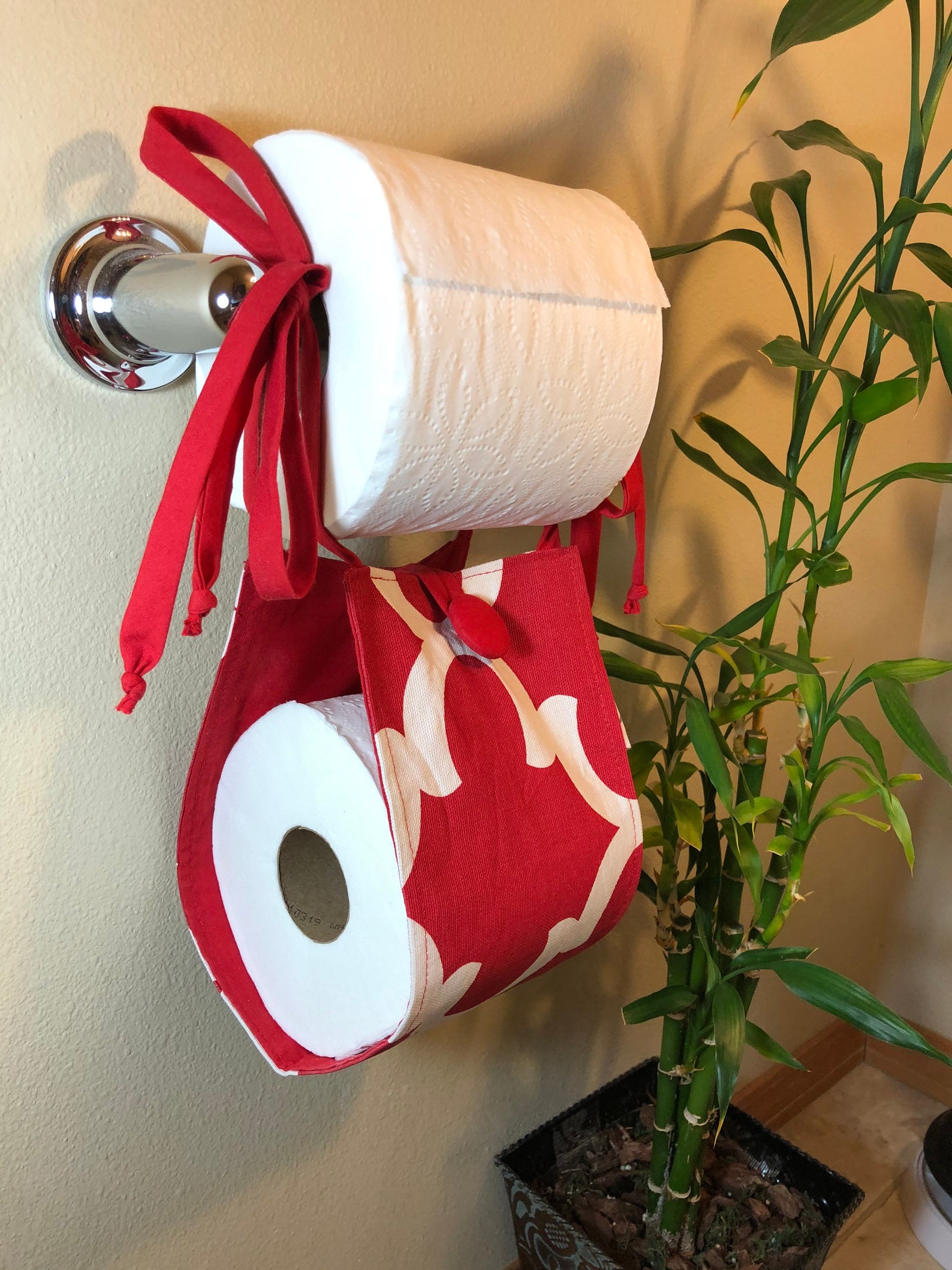 Decorative Fabric Toilet Paper Holder Custom Made Fabric Etsy