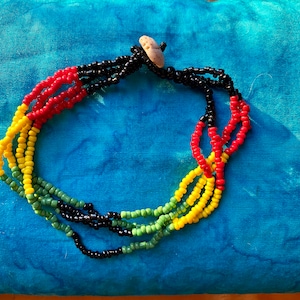 Rasta Beaded Bracelet