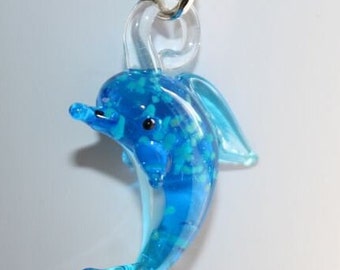 Pendant "Dolphin", lampwork