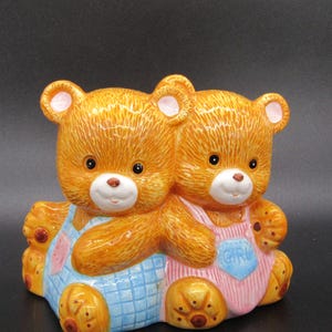 Money Box with twin bears