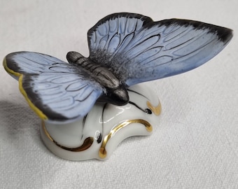 Butterfly figurine, miniature, Royal Dux porcelain