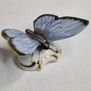 Butterfly figurine, miniature, Royal Dux porcelain