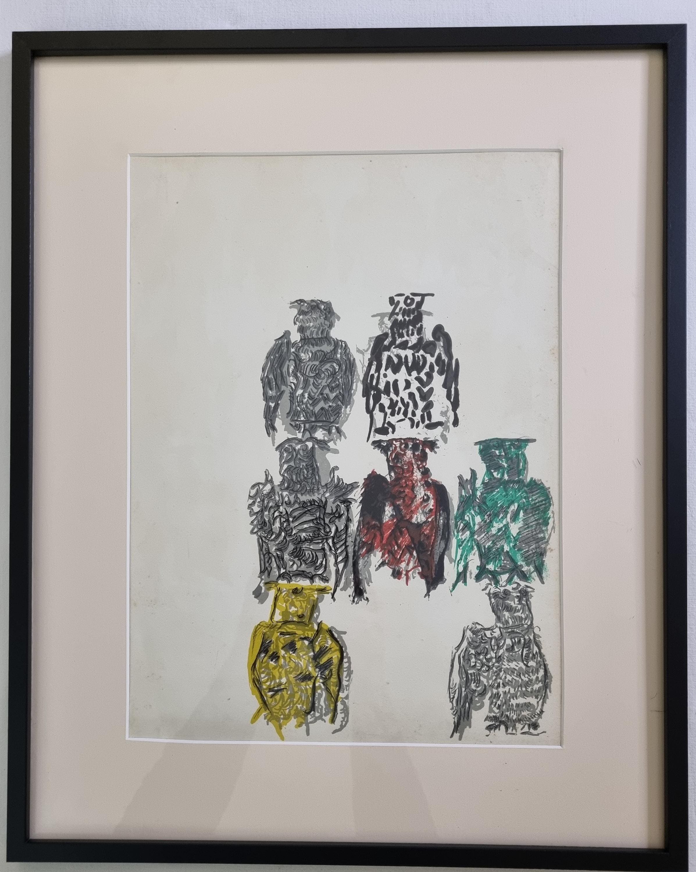 Jean-paul Riopelle – Original Lithograph (back Cover) – Derrière