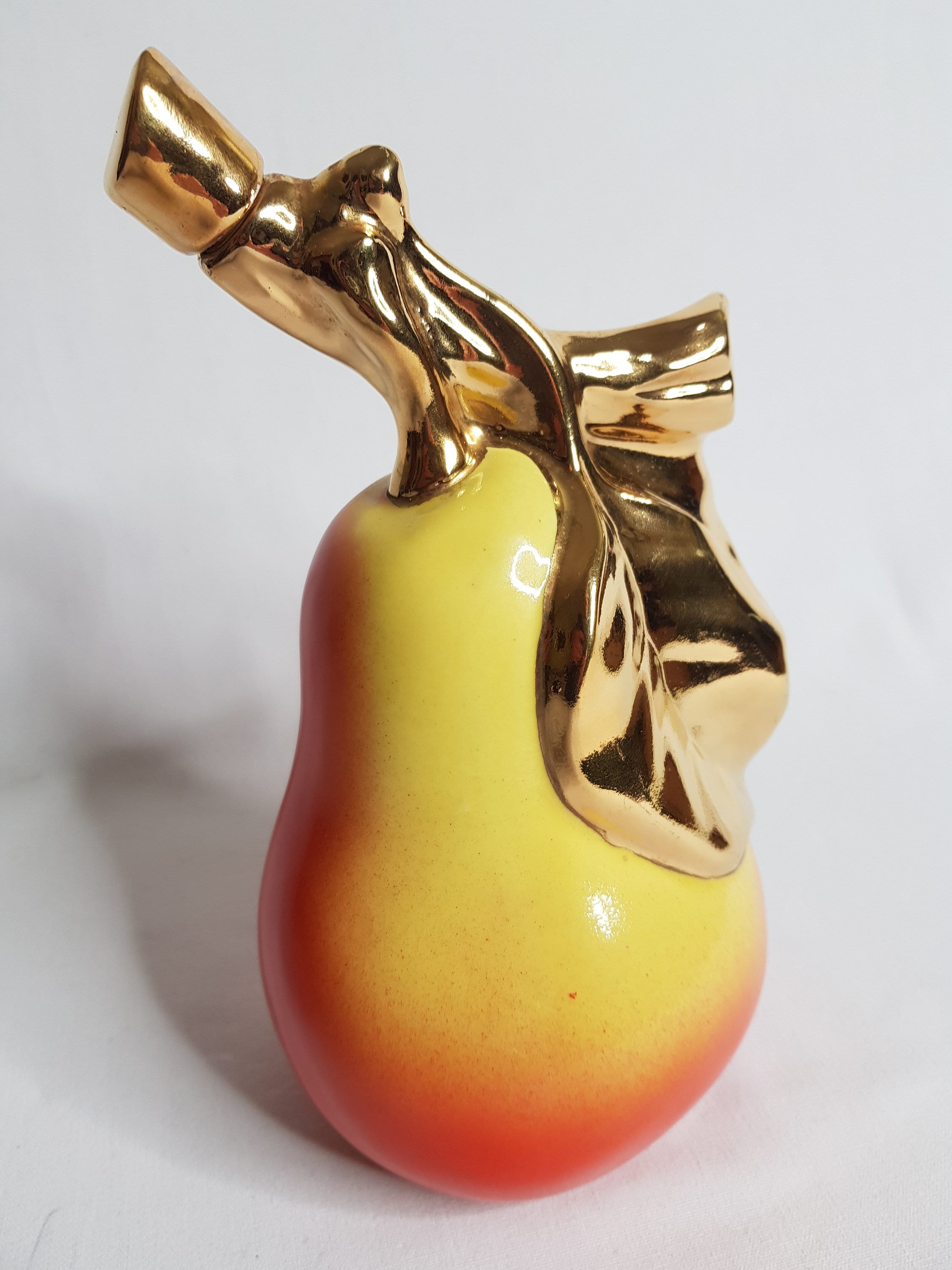 Bouteille à Liqueur en Forme de Poire, Céramique Vintage, 1970