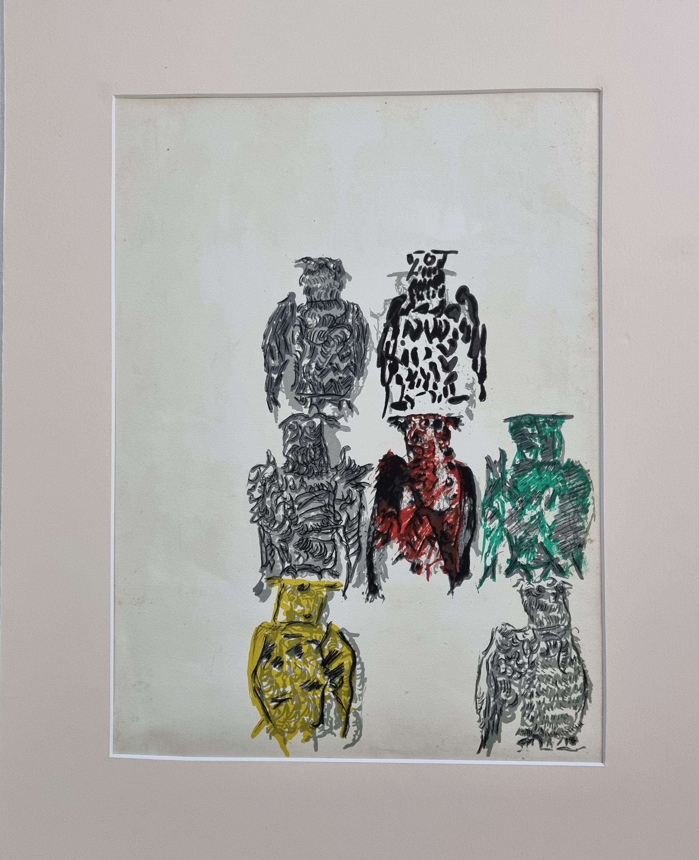 Jean-paul Riopelle – Original Lithograph (back Cover) – Derrière