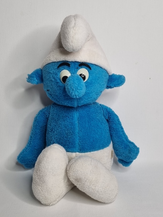 Vintage Smurf Plush Toy, Original From 1983, Belokapi Licensed by