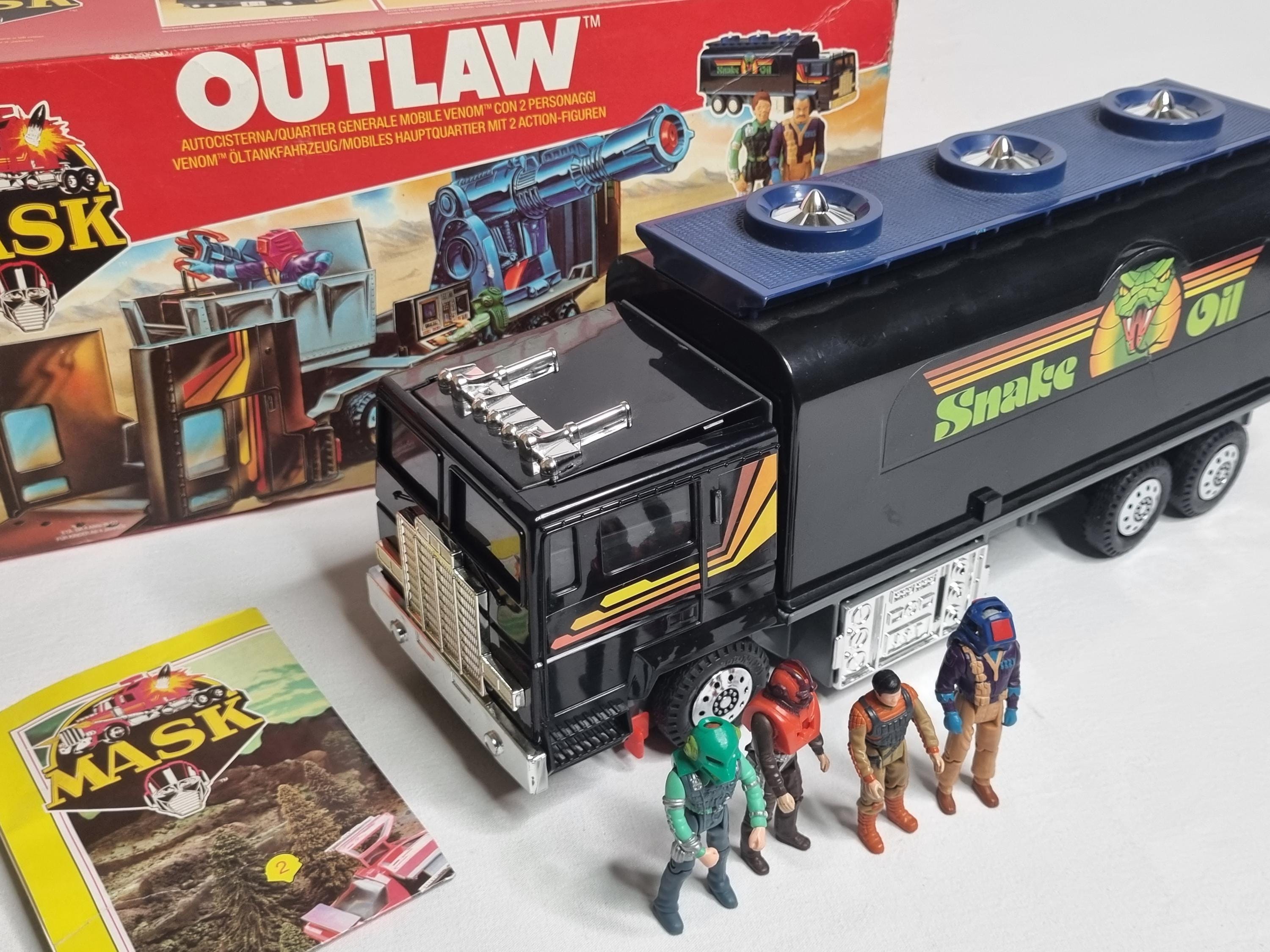 M.A.S.K 1986 OUTLAW red power cable mask Kenner | UK