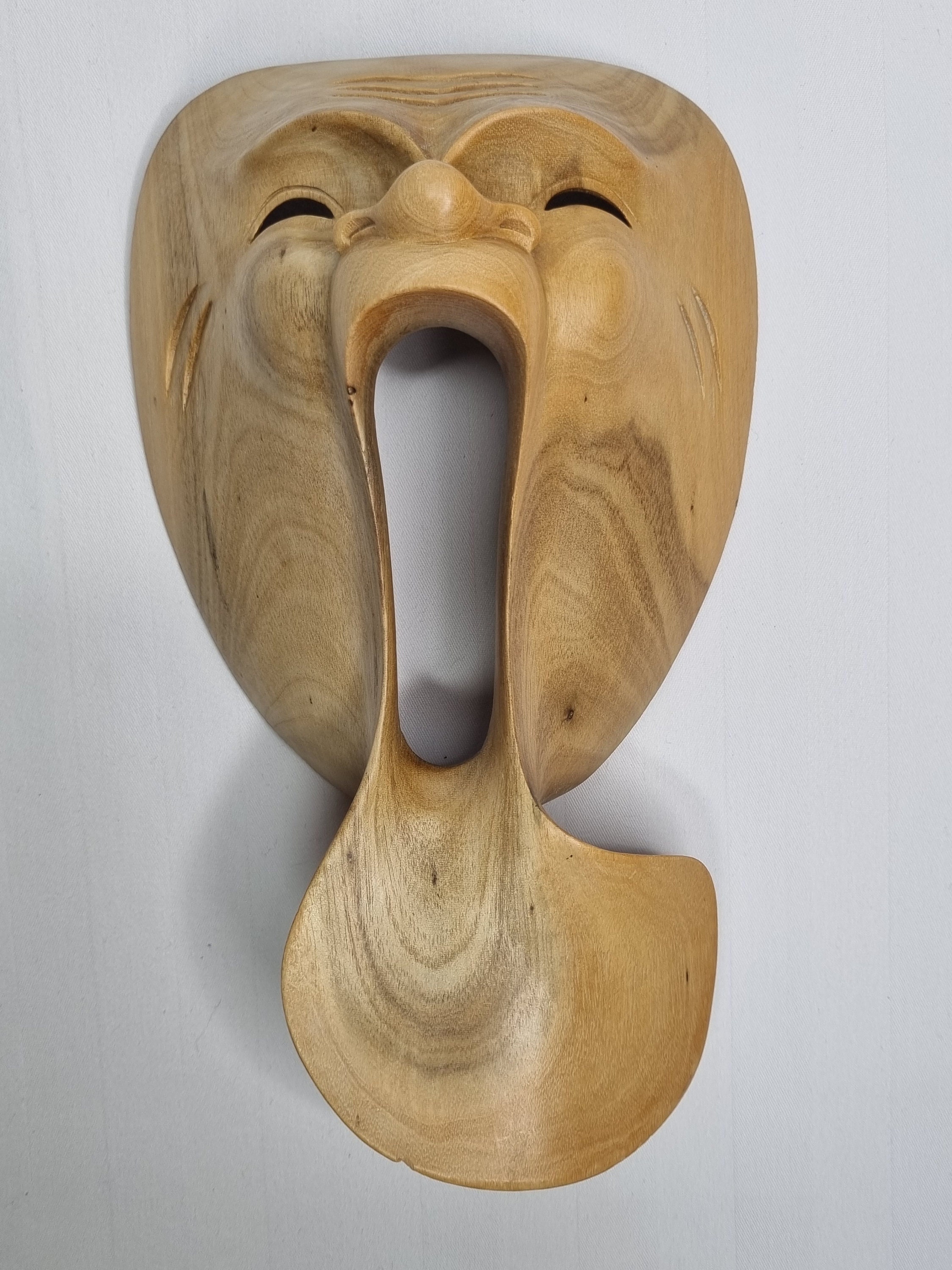Hibiscus Wood Theatrical Mask - Big Nose
