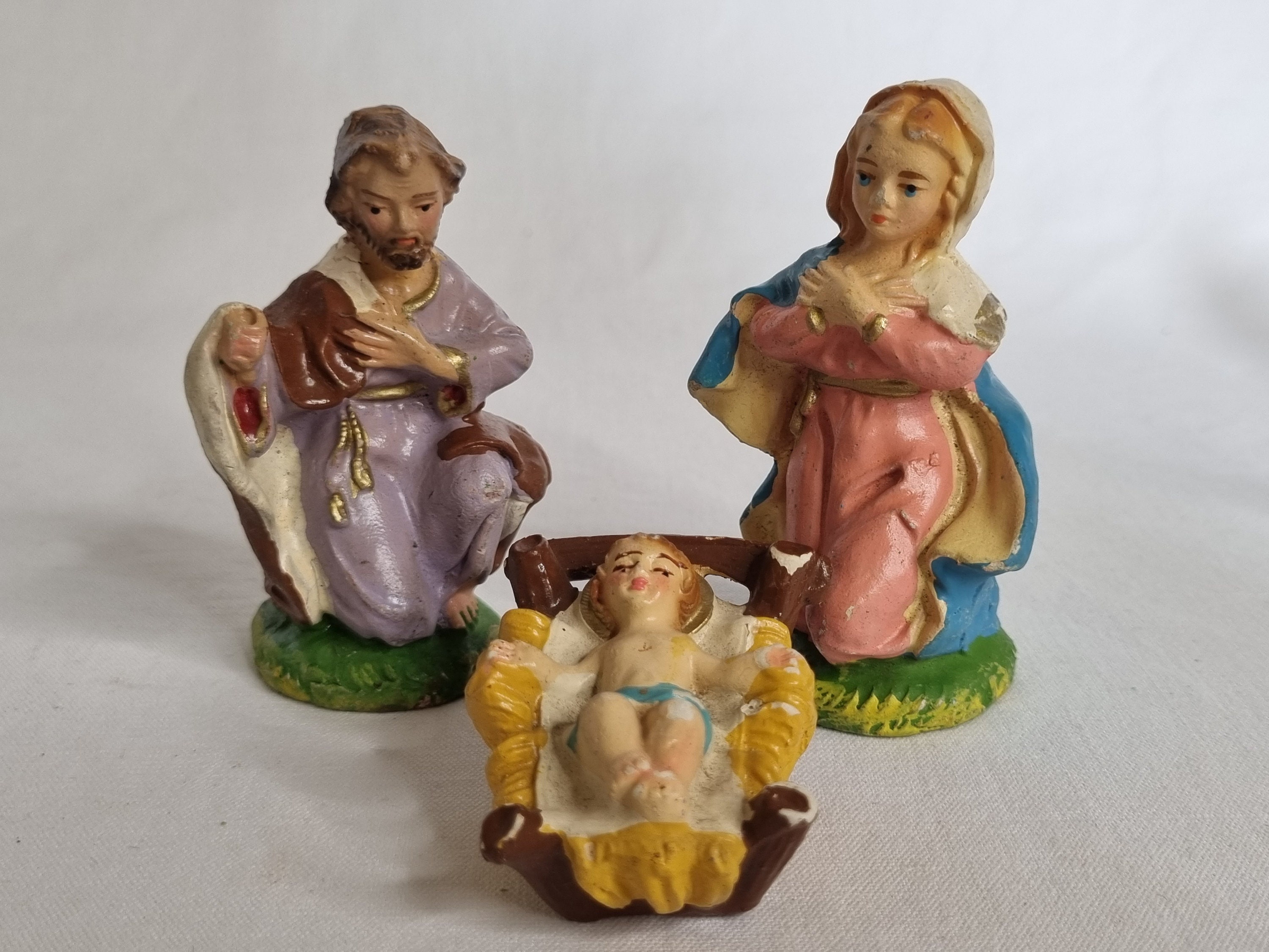 Vintage Italian Nativity Scene in Papiermâché 12 Characters Etsy