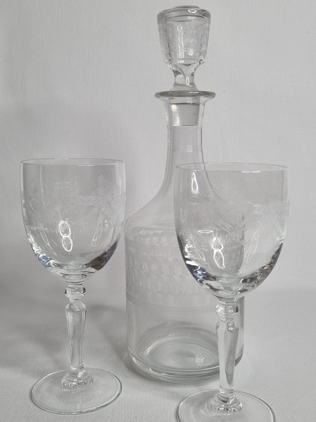 engraved-crystal-decanter-and-glasses-set-classic-style-etsy