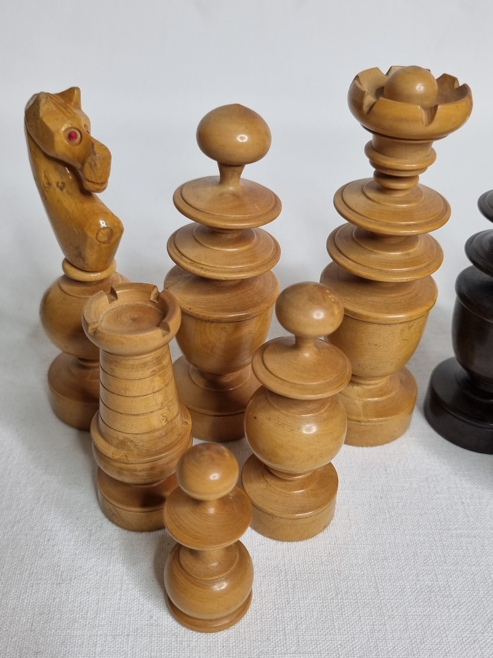 Jeu D'Échecs Antique – Style Régence Café De Paris – 1940/50 – Roi 100 Mm