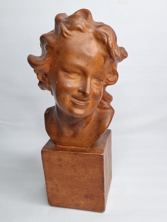 美術品・アンティーク・コレクション Classical Child Bust Statue.