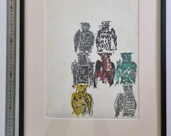 Jean-paul Riopelle – Original Lithograph (back Cover) – Derrière
