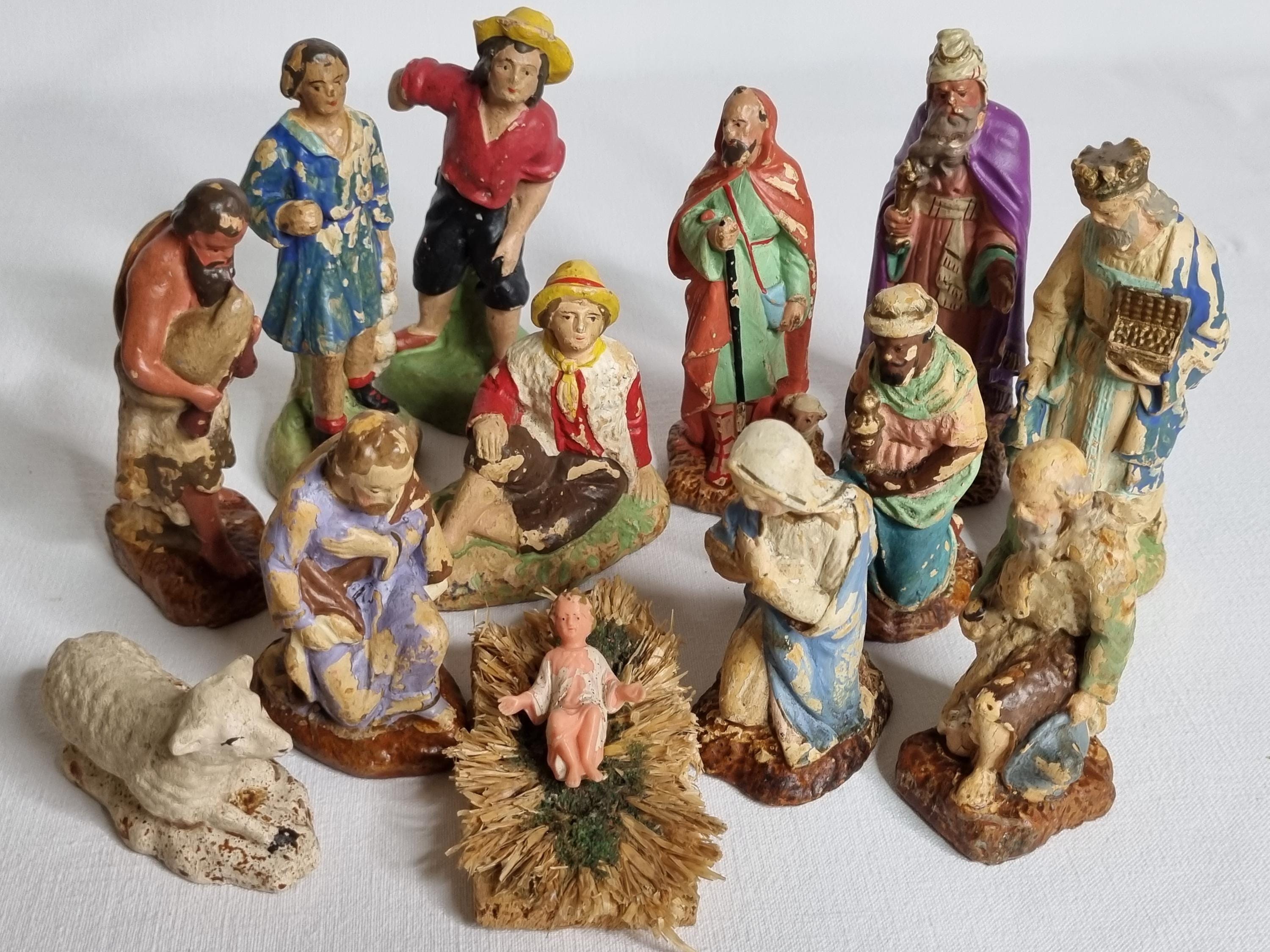 Crèche en céramique d'art - Antiquités