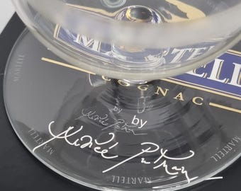 Martell Cordon Bleu cognac glass by Andrée Putman with original box