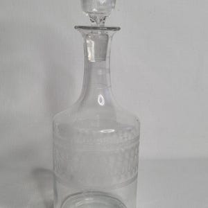 Antique Water Carafe in Molded Crystal, 1900s