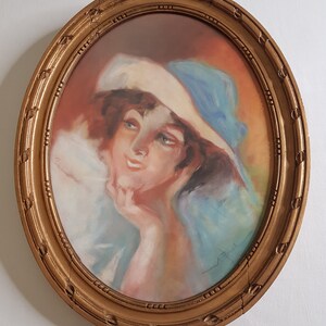 Portrait of a young woman smiling, French school, 1900