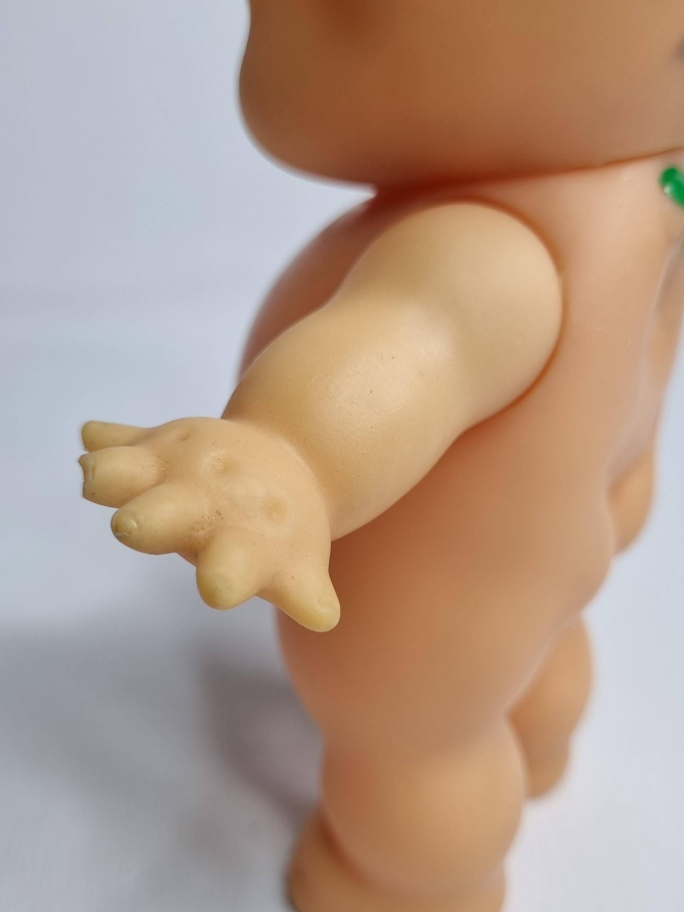 ヴィンテージのキューピー人形、プラスチック製、高さ19cm、「日本製