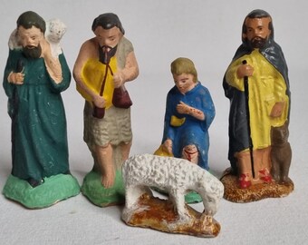Crèche en céramique bloc - Inde 8X7 cm